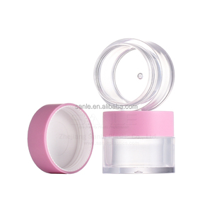 Lọ nhựa tròn chống rò rỉ tường dày 1oz 30g với nắp trên màu hồng phẳng cho kem, kem dưỡng da, trang điểm, bột, lấp lánh - Product Image 5