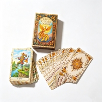 Cartes de tarot en papier d'art, taille standard, avec boîte personnalisée pour la découverte de soi, faible MOQ, fabrication en usine