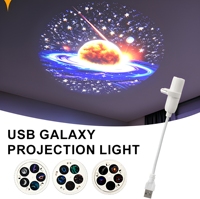 Projecteur USB TSINYE, veilleuse à double usage pour voiture/chambre, LED, ambiance romantique, commande par touches, matériau ABS, lumière intelligente