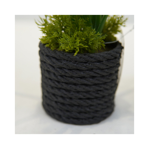 Ornements de <span class=keywords><strong>jardin</strong></span> en plein air en pot, fausses fleurs de roseaux bleues, décoration verte artificielle, vente en gros - Product Image 6