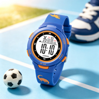 Jam Tangan Digital Anak-Anak Anti Air dengan Fungsi Alarm LED Bercahaya, Custom Printing OEM Pabrik, Unisex