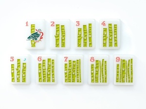 Fichas <span class=keywords><strong>de</strong></span> Mahjong <span class=keywords><strong>de</strong></span> Acrílico Blanco Americano <span class=keywords><strong>de</strong></span> Lujo, Serie Mountain Line Big Sky, 160 Piezas para Entretenimiento - Product Image 5