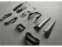 Kit de décoration intérieure pour Lamborghini Aventador LP700, amélioré avec un nouveau style de design en fibre de carbone sèche