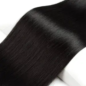 Sentetik saç çin 26 inç sentetik uzun düz paket siyah kahverengi sarışın yüksek sıcaklık Fiber saç uzatma kadınlar için