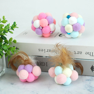 Chuông Đồ Chơi Cho Thú Cưng Bóng Nhung Lông Cho Mèo Con Đồ Dùng Cho Mèo Răng Hàm Chống Cắn - Product Image 3