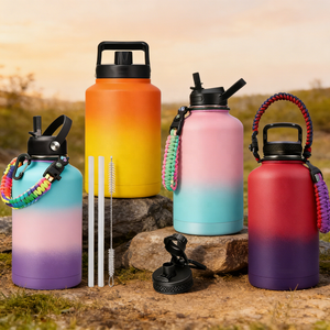 64oz 128oz 2L <strong>Half</strong> <strong>Gallon</strong> Beer Growler Jug Large Capacity Size Vacuum Insulated Stainless Steel <strong>Water</strong> <strong>Bottle</strong> 64 OZ - Product Image 1