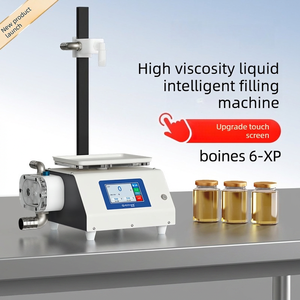 Petite machine de remplissage automatique de miel pour liquides hautement visqueux, doseuse quantitative intelligente avec contrôle par écran tactile PLC - Product Image 1