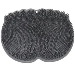 Shower Foot Scrubber Mat with Non Slip Suction Cups Cleans Smooths Exfoliates Massages your Feet Without Bending
