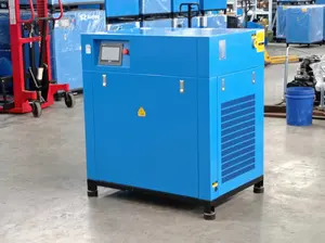 Oil Cooling High-Pressure General Purpose Refrigerated Dryer Unit Electric With Converter 22kw 0.8MPa Screw Air Compressor