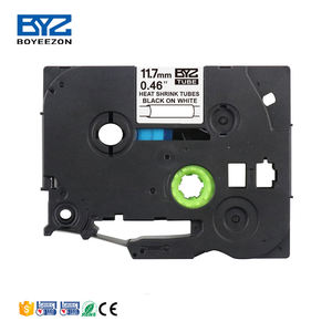 Cartouches de ruban Boyeezon compatibles avec l'imprimante d'étiquettes HSc-231 HSe231 Noir sur blanc 12 mm Rubans thermorétractables pour <span class=keywords><strong>Brother</strong></span> - Product Image 1