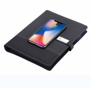 Cuaderno de Cuero de Alta Calidad con Tapa Blanda y Hojas Sueltas, con Cargador Inalámbrico y Banco de Energía, Memoria USB de 8 GB, Regalo para Hombre - Product Image 5