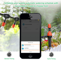 Temporizador de Riego Inteligente para Jardín con WiFi y Bluetooth, Control Remoto por Aplicación, Controlador de Riego Automático con Gateway para Césped, Patio y Plantas