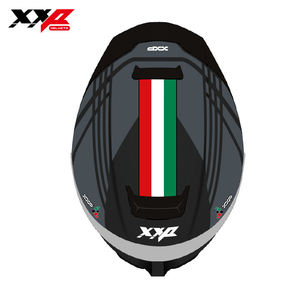 Casque de moto intégral NEUF avec grand spoiler, boucle à dégagement rapide, taille XXL, XXP KONG STRADA NERO GRAY DOT ABS, homologué DOT - Product Image 5