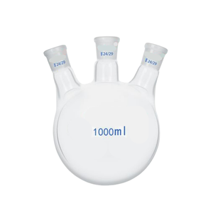 102050L标准直颈三颈烧瓶三耳反应器高硼硅酸盐斜三口圆底烧制 - Product Image 5