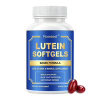 Complément alimentaire pour les yeux à marque privée OEM, vegan, à base de luteïne et de zéaxanthine, en capsules molles avec vitamines C/E pour la santé oculaire