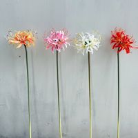 KYHY Seiden-Kunstblumen Spinnenlilien Regen-und-Wind-Lilien Rote Lilien-3D-Druck Heimdekoration Hochzeitsfotografie