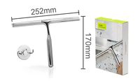 Grattoir en alliage de fer noir pour la maison, emballé en carton, pour le nettoyage des sols, balai de salle de bain, grattoir à cheveux, balai domestique