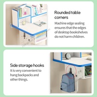 Table de lecture pour enfants en gros, ergonomique et multifonctionnelle, pour usage domestique, avec chaise et étagère intégrées