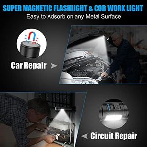 Lumen cao dẫn từ đèn pin siêu sáng nhỏ chiến thuật lõi ngô làm việc ánh sáng c-loại Khả năng mở rộng 7 chế độ IPX7 không thấm nước ngọn đuốc - Product Image 3