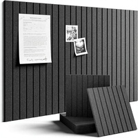Panneaux acoustiques PET Groove, traitement acoustique écologique, imperméables, ignifuges, isolation phonique pour les pièces, les salons, les couloirs, les bureaux