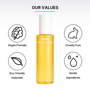 Zlzr Luxury Turmeric & Rice Anti-Acne Glycolic Acid Facial Toner for Normal/Dry Skin Refreshing Moisturizing Toner - Product Image 3