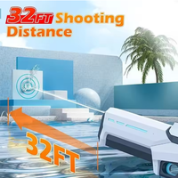 Puissant Pistolet à Eau Électrique avec Absorption Automatique, Tir en Rafale Continu pour Enfants, Grande Capacité et Longue Portée