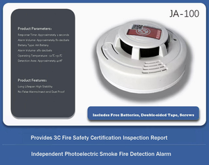 Rilevatore di Fumo a Soffitto Induttivo Hong'an in Plastica, Design Flessibile e Durevole, Facile da Installare e Utilizzare, Protezione <span class=keywords><strong>Antincendio</strong></span> Conveniente - Product Image 5