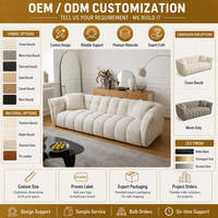 Sofá Reclinable de Tres Plazas Lily Petal, Tela Chenille, Estilo Minimalista para Salas de Estar Pequeñas, Personalizable para Minoristas Globales