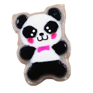 Hadiah natal dapat digunakan kembali bentuk Panda Gel bantalan dingin panas klik paket panas penghangat tubuh instan bantalan panas penghangat tangan