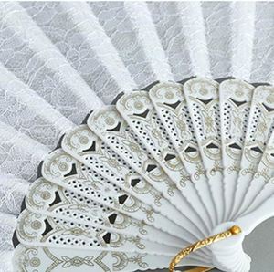 <b>Large</b> Carved Painted Lace Design Bamboo Folding <b>Fan</b> Eco-Friendly Folk Art Home Decoration Business Gift Promotion Party Souvenir - Product Image 3
