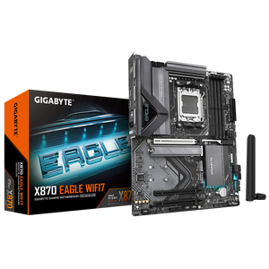 เมนบอร์ดเกมมิ่ง <span class=keywords><strong>GIGABYTE</strong></span> X870 Eagle WIFI7 <span class=keywords><strong>AM5</strong></span> 9000 CPU DDR5 พอร์ต USB4 PCIE 5.0 WIFI 7 รุ่นใหม่ X870 ITX - Product Image 1
