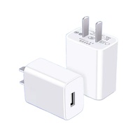 Chargeur rapide électrique 12W en gros QC3.0 PD Type-C USB avec protection OTP, entrée 5V/2A, en ABS/PC ignifuge pour appareil photo