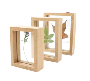 Hai mặt gỗ hình ảnh khung gỗ tự nhiên ảnh nghệ thuật khung với kính cho tường treo Nhu cầu cao - Product Image 1