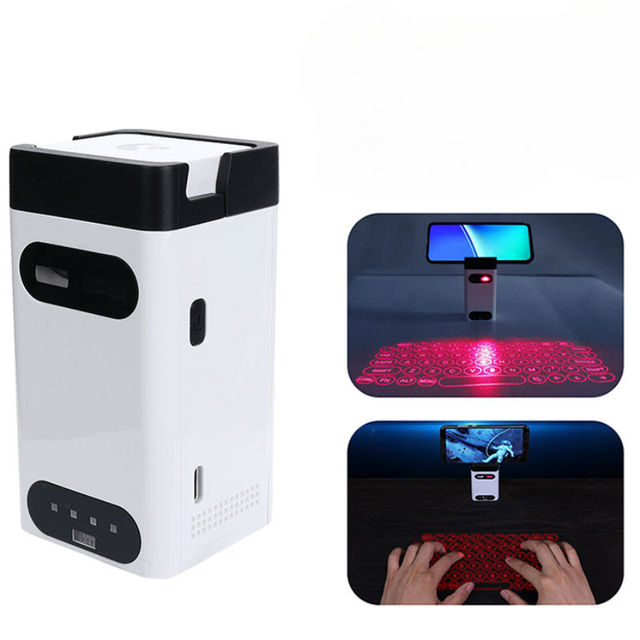 Fashion Magnetic Mini Virtual Laser Keyboard Projector Portable Wireless Projection Keyboard for Computer Mobile Smart Phone