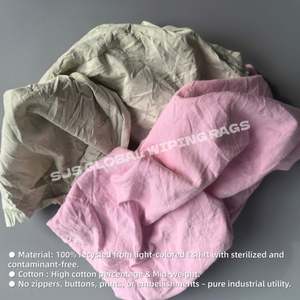 Chiffons de nettoyage Trapo Industrial multicolores 100% coton pur, couleur claire, idéaux pour le nettoyage - Product Image 4