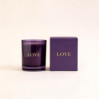 Bocaux à bougies personnalisés de luxe en verre rouge, vides, 10oz, 12oz, 14oz, uniques, style nordique, avec couvercle et emballage en boîtes