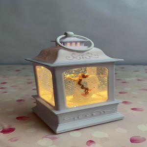 Linterna LED de PVC con Forma de Copo de Nieve Brillante de Navidad, Lámpara Nocturna Rellenable con Agua, Regalo Decorativo - Product Image 5