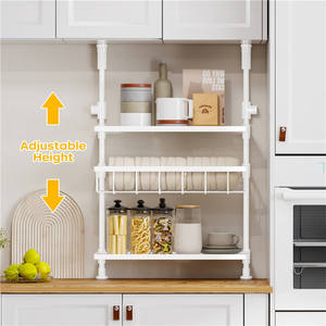 Estante Metálico de 3 Niveles para Especias, Montado en la Pared, Organizador de Cocina Multifuncional, Directo de Fábrica - Product Image 3
