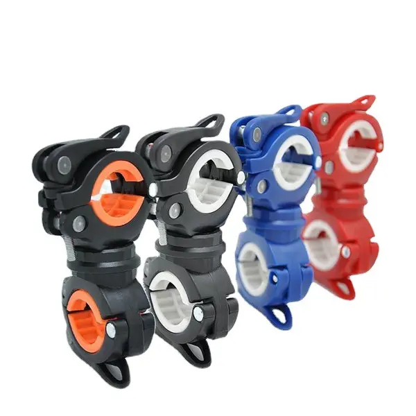 Adjustable Bicycle Light Clip LED Torch Smart Holder Flashlight Holder Clip