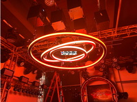 Moteur de treuil cinétique DMX RVB Pixel couleur programmable LED cercle d'anneau de levage