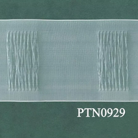 Ruban de rideau ondulé transparent moderne Ugrace, accessoires pour rideaux à plis en S, pour la décoration intérieure, avec forme incurvée, polyester, toutes saisons