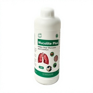 Mucolite Plus Veterinario Espectorante 1L per Polli, Allevia il Muco Respiratorio e Supporta la Respirazione GMP - Product Image 1