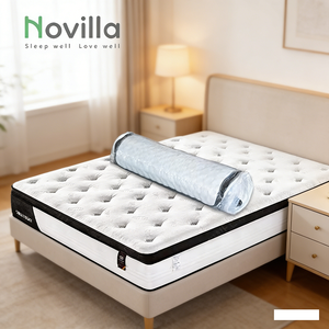 <span class=keywords><strong>Matelas</strong></span> hybride de qualité supérieure, pliable, en mousse à mémoire de forme, taille King Size, double, moderne, avec ressorts ensachés en gel - Product Image 4