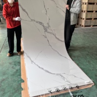 Lámina de PVC con Efecto Mármol UV para Paneles de Pared, Decoración de Techos, Impermeable y Resistente al Fuego
