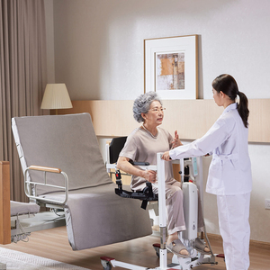 Роскошная электрическая вращающаяся кровать для ухода за пожилыми людьми, медицинская кровать для домов престарелых, вращающаяся кровать для помощи при подъеме, для больниц и домашнего ухода - Product Image 5