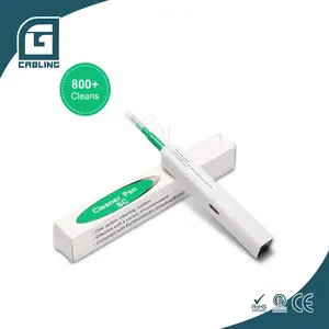 Gcabling fibra optica temizleyici fiber optik kablo aracı için 2.5mm SC/ST/FC ferüle basma tipi Fiber optik temizleme kalemi