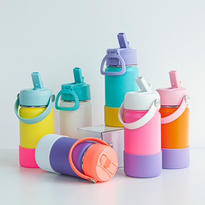 Trẻ Em Thép Không Gỉ 12Oz 16Oz 18Oz Trẻ Em Tumbler Cách Nhiệt Tái Sử Dụng Chai Nước Sippy Trẻ Em Chai Nước Biểu Tượng Tùy Chỉnh - Product Image 3