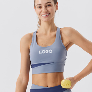 Reggiseno Sportivo da Donna Personalizzato OEM, Collo a U, Effetto Nudo, Alto Supporto, Asciugatura Rapida, Senza Cuciture, Imbottito, per Palestra e Yoga - Product Image 1
