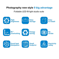 PULUZ — boîte de photographie pliable 80cm, tente de prise de vue à la lumière blanche, disponible en 3 couleurs, 80W, 8500LM
