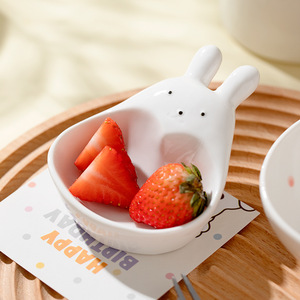 Nouveau japonais Ins en céramique Totoro assiette à tremper assiette à Sauce plats à sauce assiette en céramique - Product Image 5